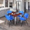 Regency Kahlo Square Table & Chair Sets, 48 W, 48 L, 29 H, Wood, Metal, Plastic Top, Cherry TPL4848CHCM47BE - alternate 4